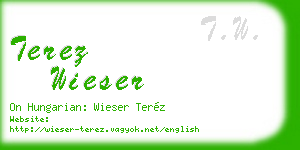 terez wieser business card